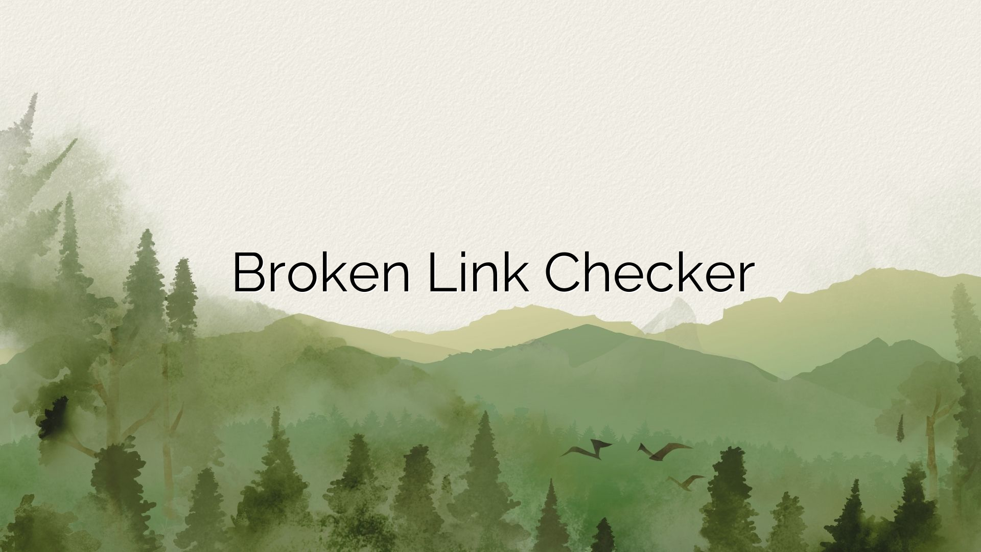 Broken Link Checker