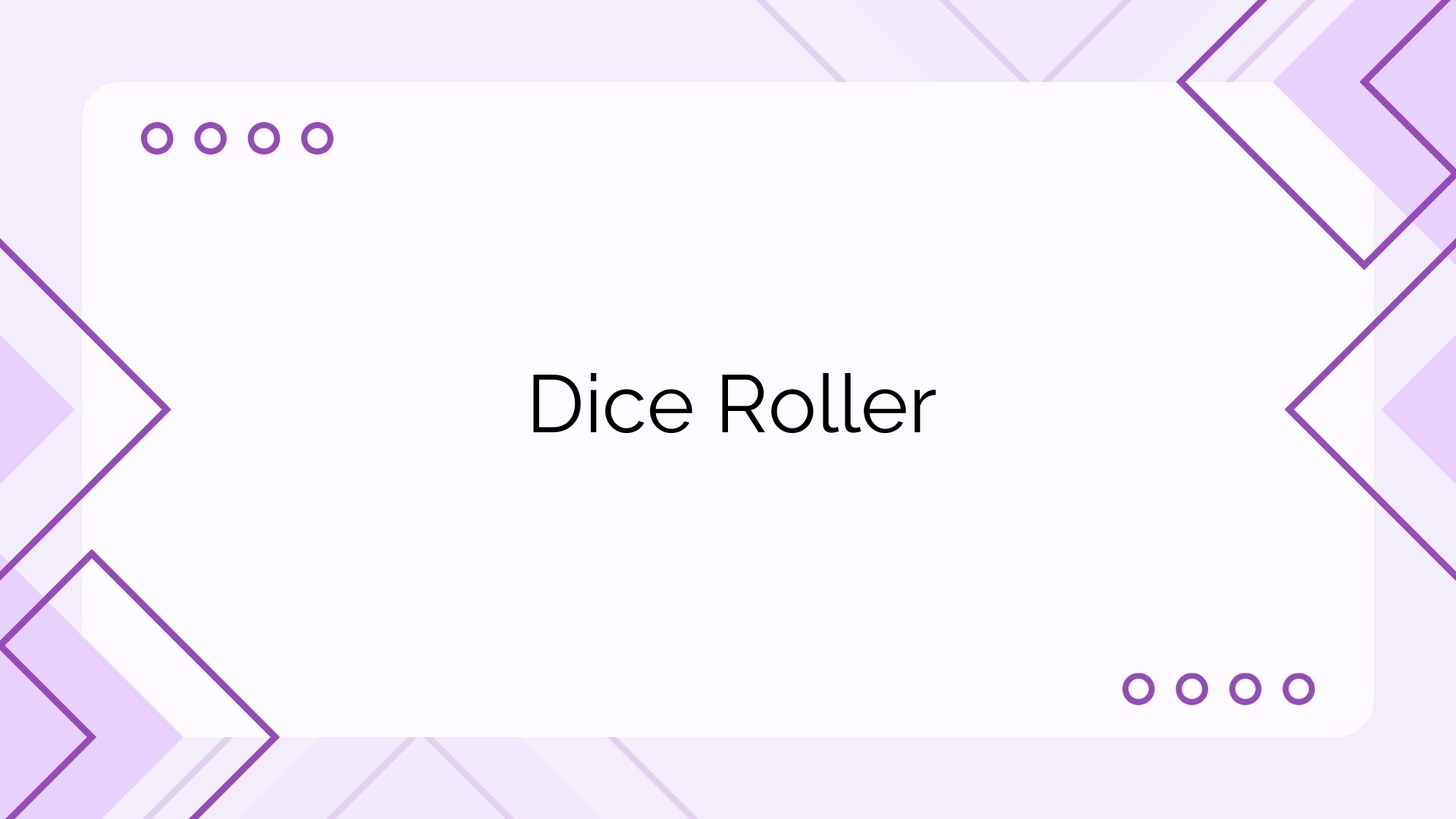 Dice Roller