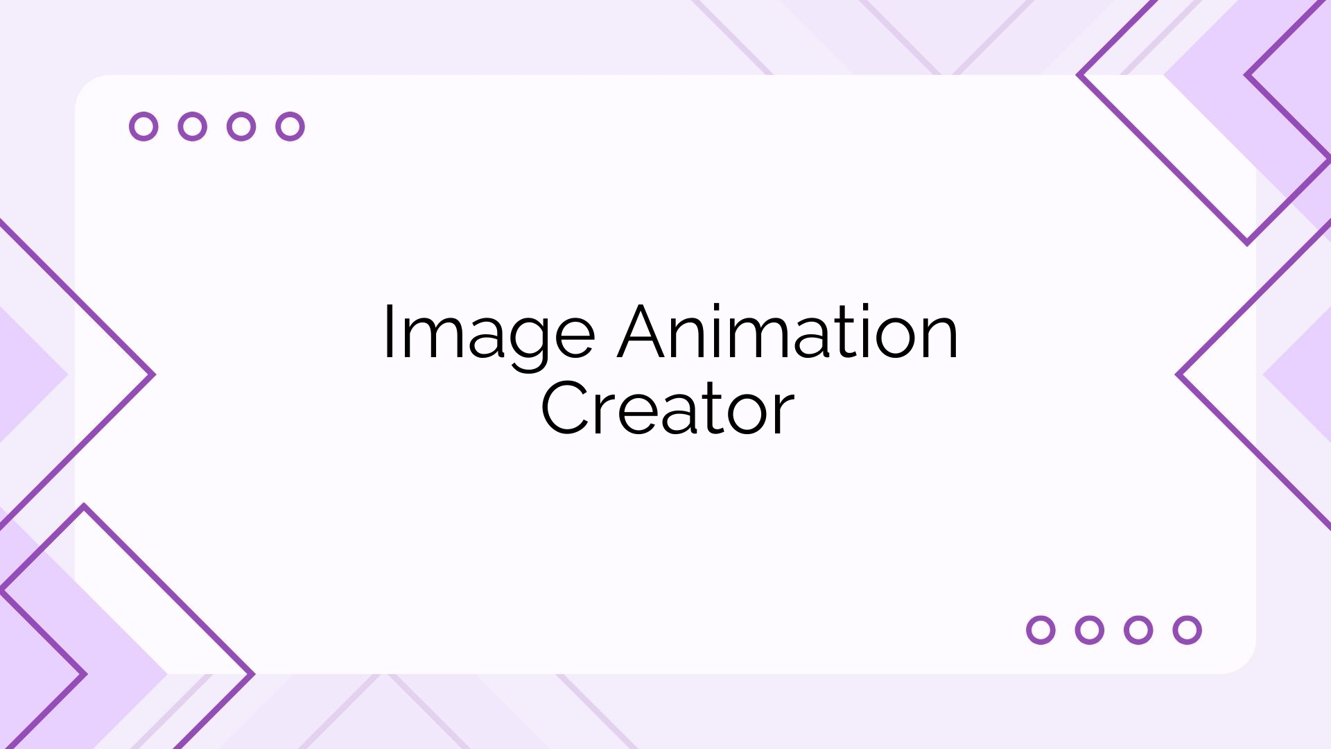Image Animation Creator