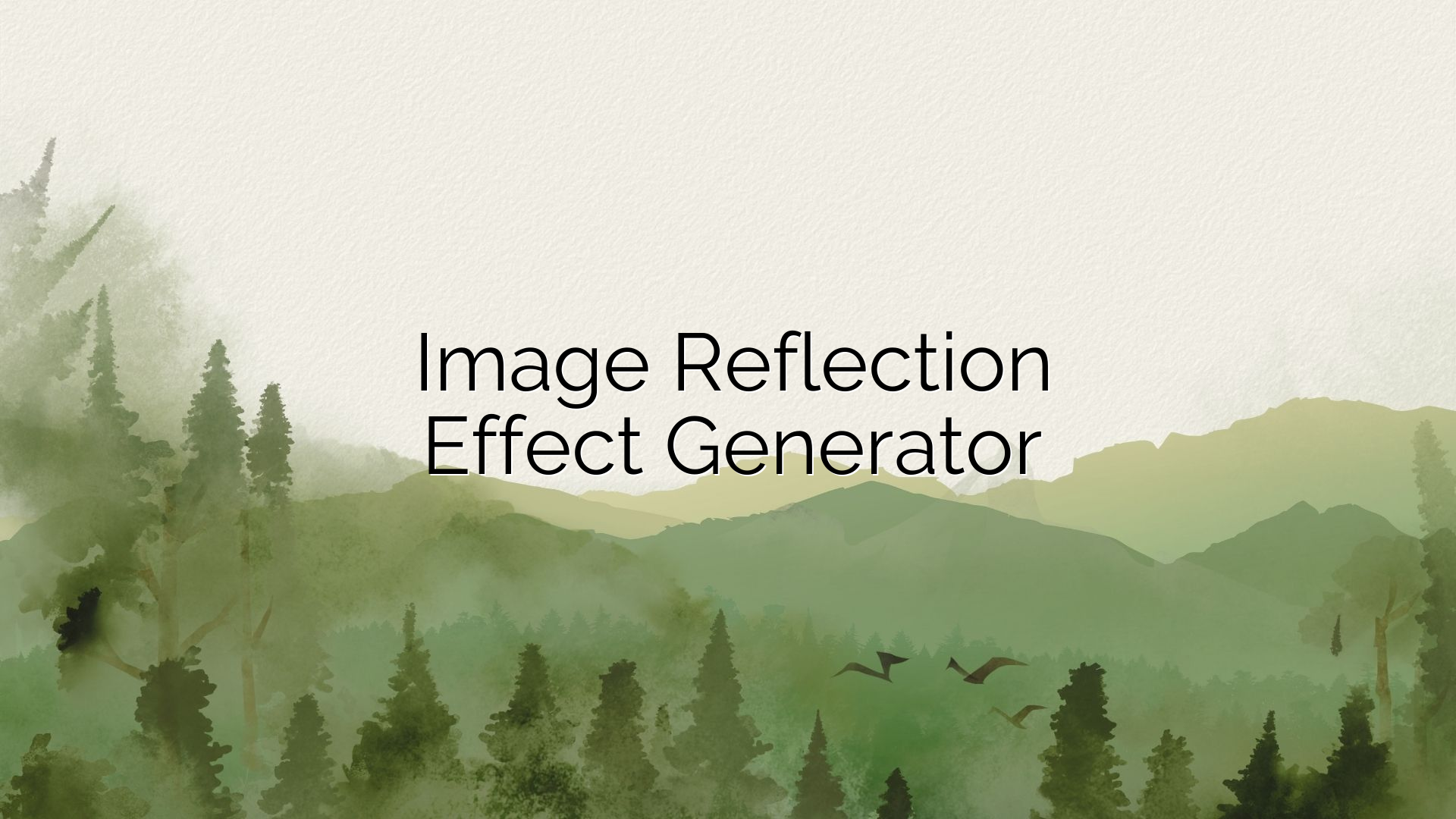 Image Reflection Effect Generator