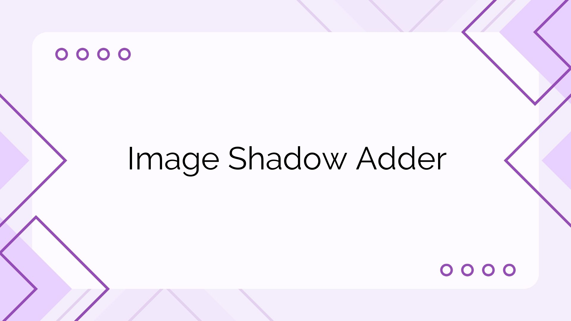 Image Shadow Adder