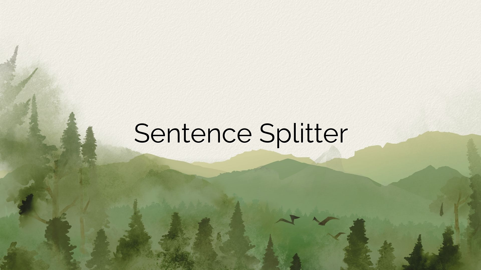 Sentence Splitter