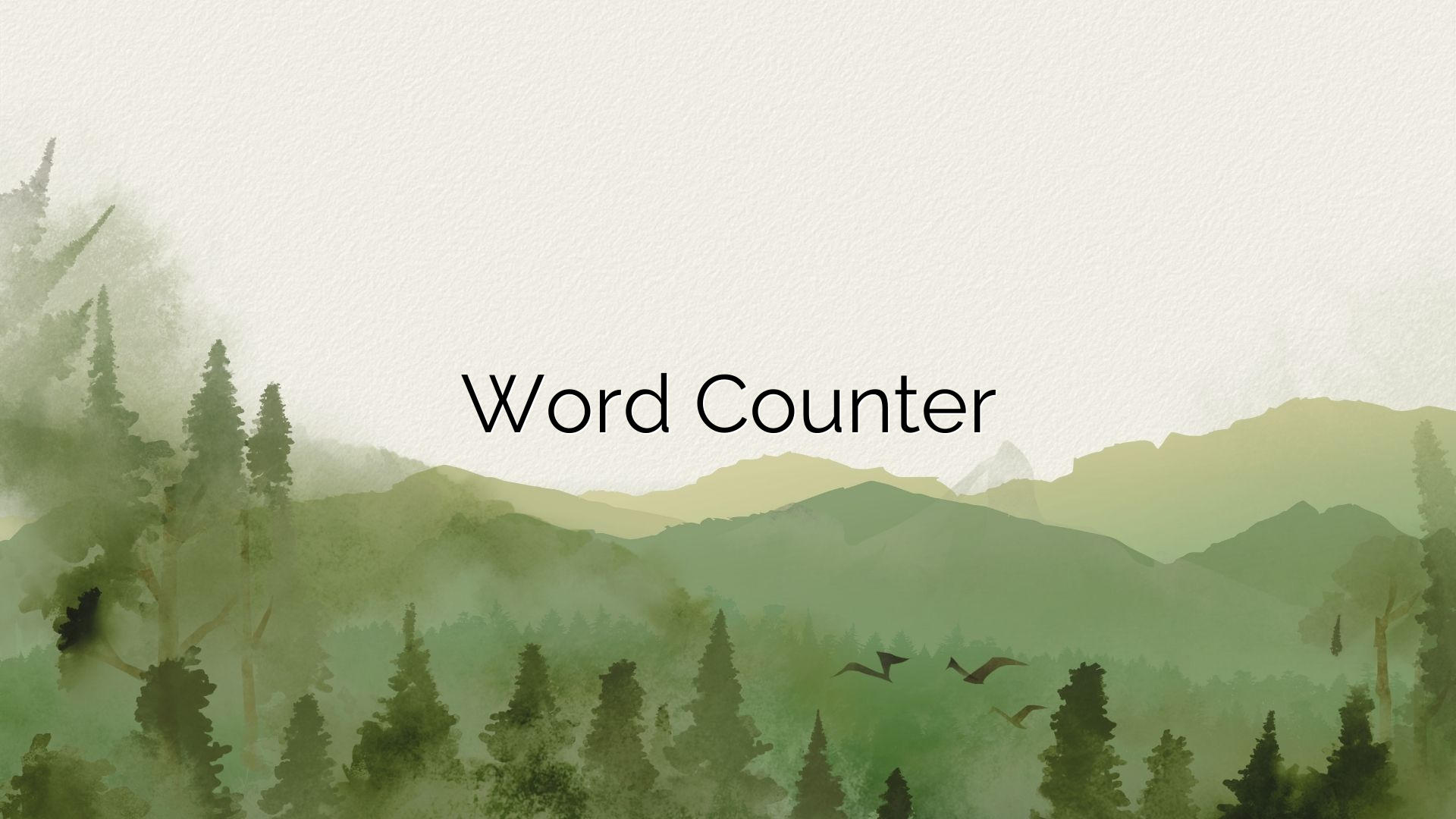 Word Counter